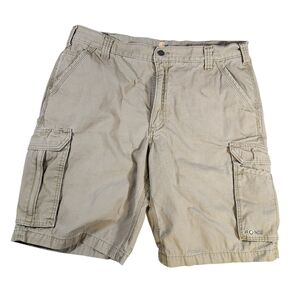 Carhartt Force Relaxed Fit Ripstop Cqnvas Work Shorts Size 38 Dark Khaki Cotton
